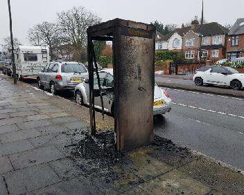 KX100A Eltham Rd Burnt Out 2 030318