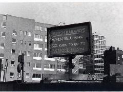 Cab Sign At Rear Of Liverpool St Stn Circa 1980