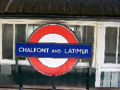 Chalfont & Latimer Station Roundel 1 081008