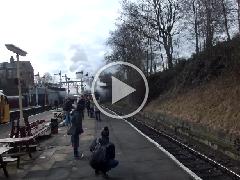 Steam Loco 44871 Arriving At Bury Bolton Street 050217