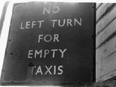 Taxi Sign At Lverpool St Stn Circa 1980