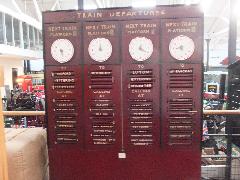 Train Departure Board Bury Transport Museum 050217