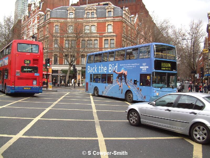 Buses Cambridge Circus 260305.JPG