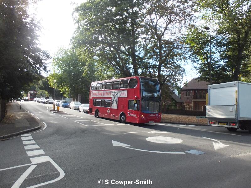 Buses On Diversion Bickley 18 310816.JPG