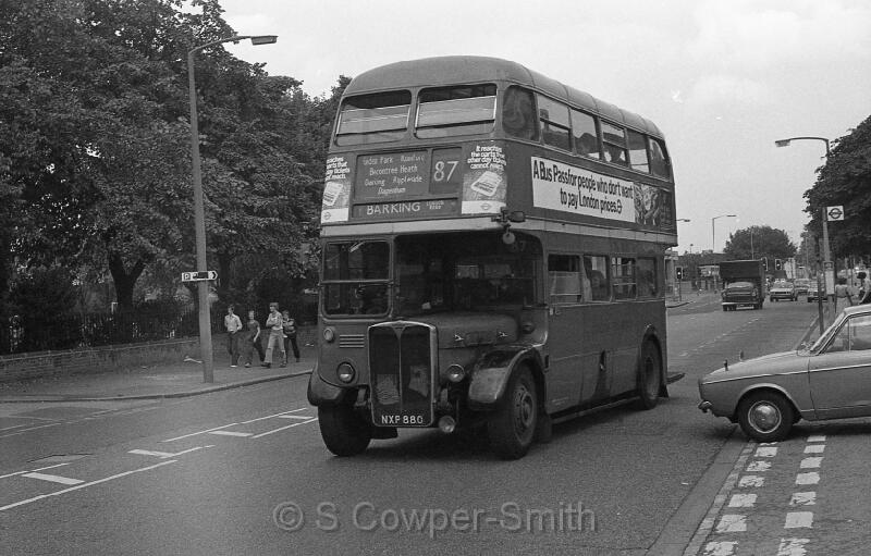 87,BW58,08,RT4627,87,BARKING LONDON ROAD,BARKING,Aug-78.jpg