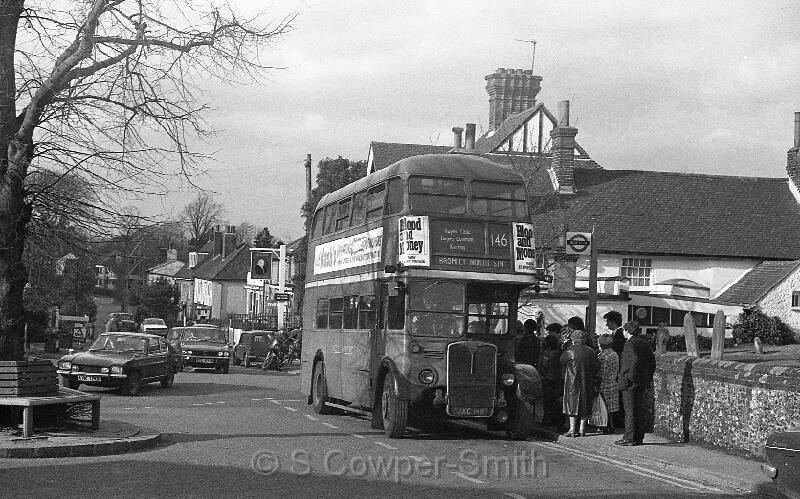 146,BW28,36,RT0785,146,Bromley North Stn,Downe,Mar 1978.jpg