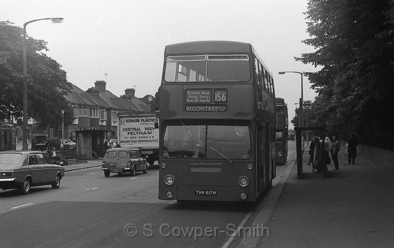 156,BW57,25,DMS1617,156,Becontree Chittys Lane,Barking,Aug 1978.jpg