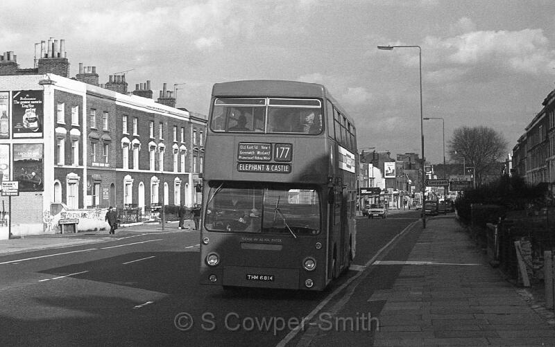 177,BW30,09,DMS1681,177,Elephant & Castle,New Cross Rd Mornington Rd,Mar 78.jpg