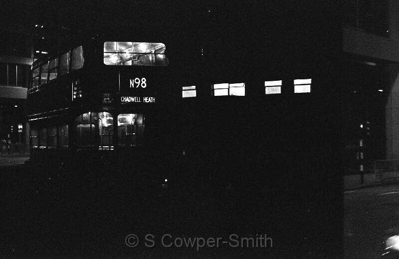 N98,BW31,09,RT3410,N98,Chadwell Heath,Aldgate,Apr 78.jpg